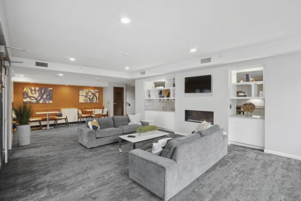 clubhouse at The Flats at East Bank Apartments