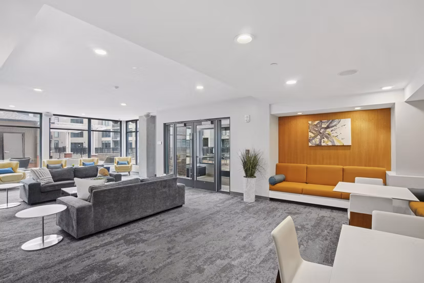clubhouse at The Flats at East Bank Apartments