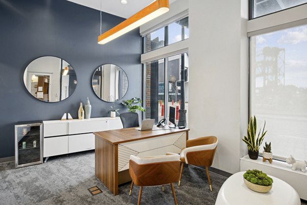clubhouse at The Flats at East Bank Apartments