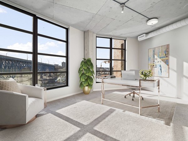 clubhouse at The Flats at East Bank Apartments