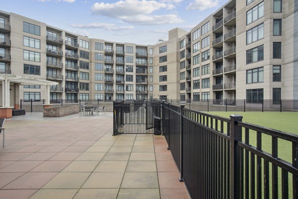 dog park at The Flats at East Bank Apartments