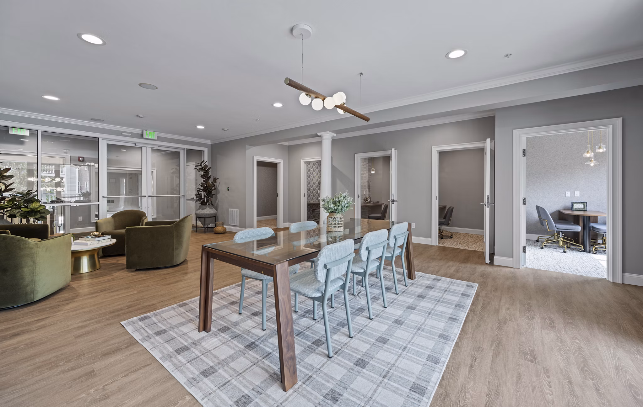 clubhouse at The Avens at Dedham Station Apartments