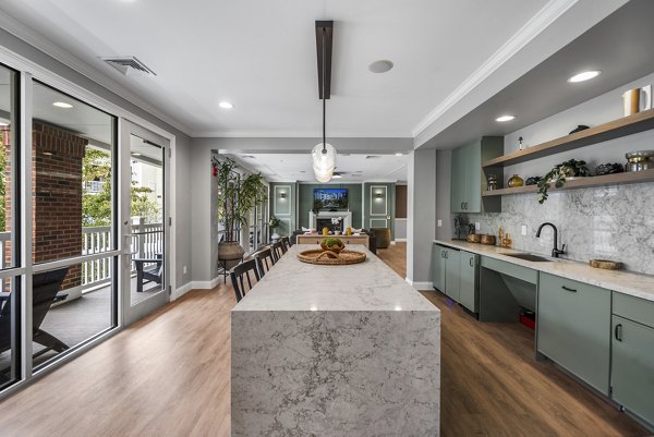 kitchen at The Avens at Dedham Station Apartments