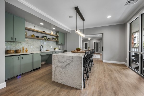 kitchen at The Avens at Dedham Station Apartments