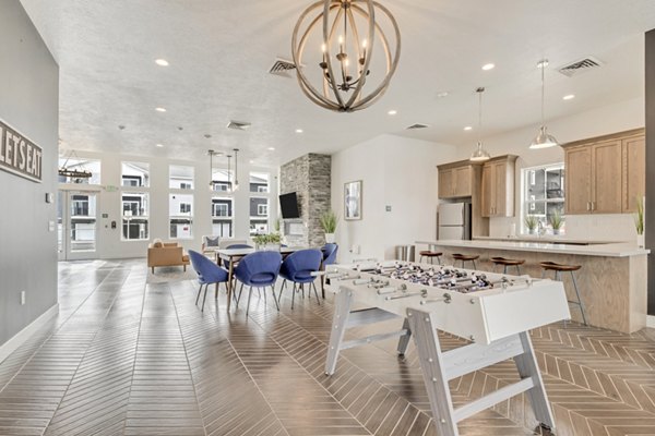 Elegant clubhouse featuring modern decor at Millpond Apartments