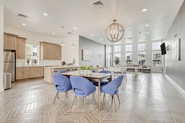 Elegant clubhouse featuring modern amenities at Millpond Apartments