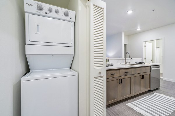 laundry room at The Oliveen Apartments