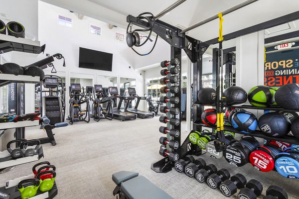 Fitness center with modern equipment at The Reserve at Wescott Apartments