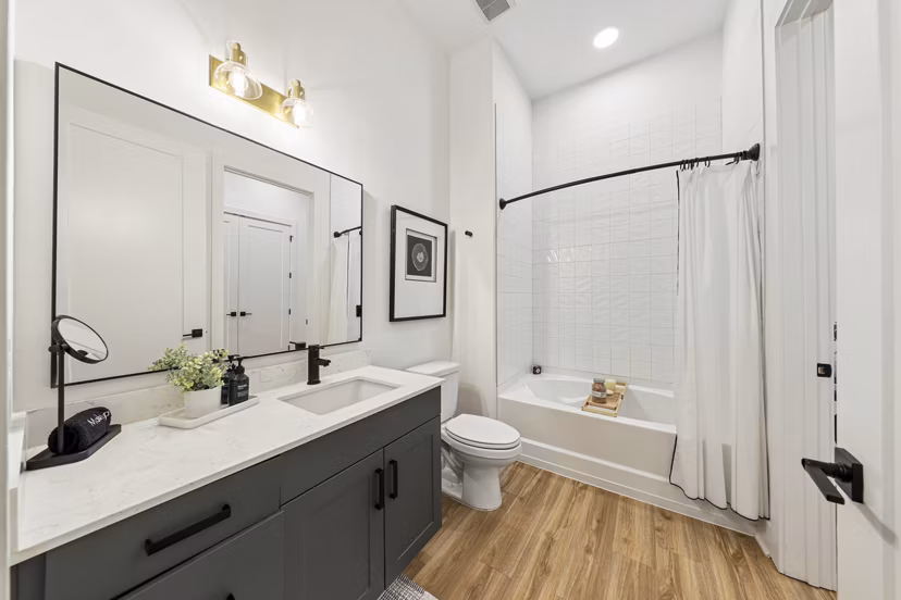 bathroom at The Boulevard at Grant Park Apartments