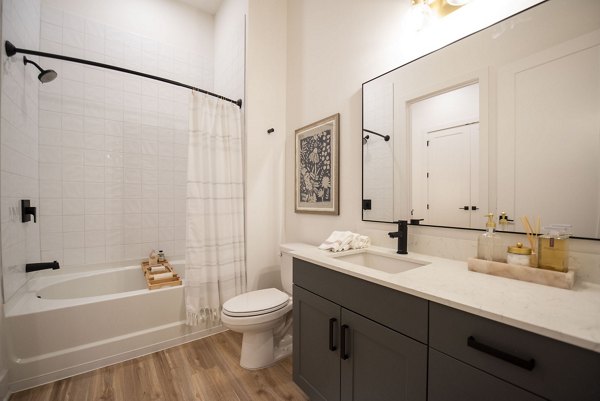 bathroom at The Boulevard at Grant Park Apartments