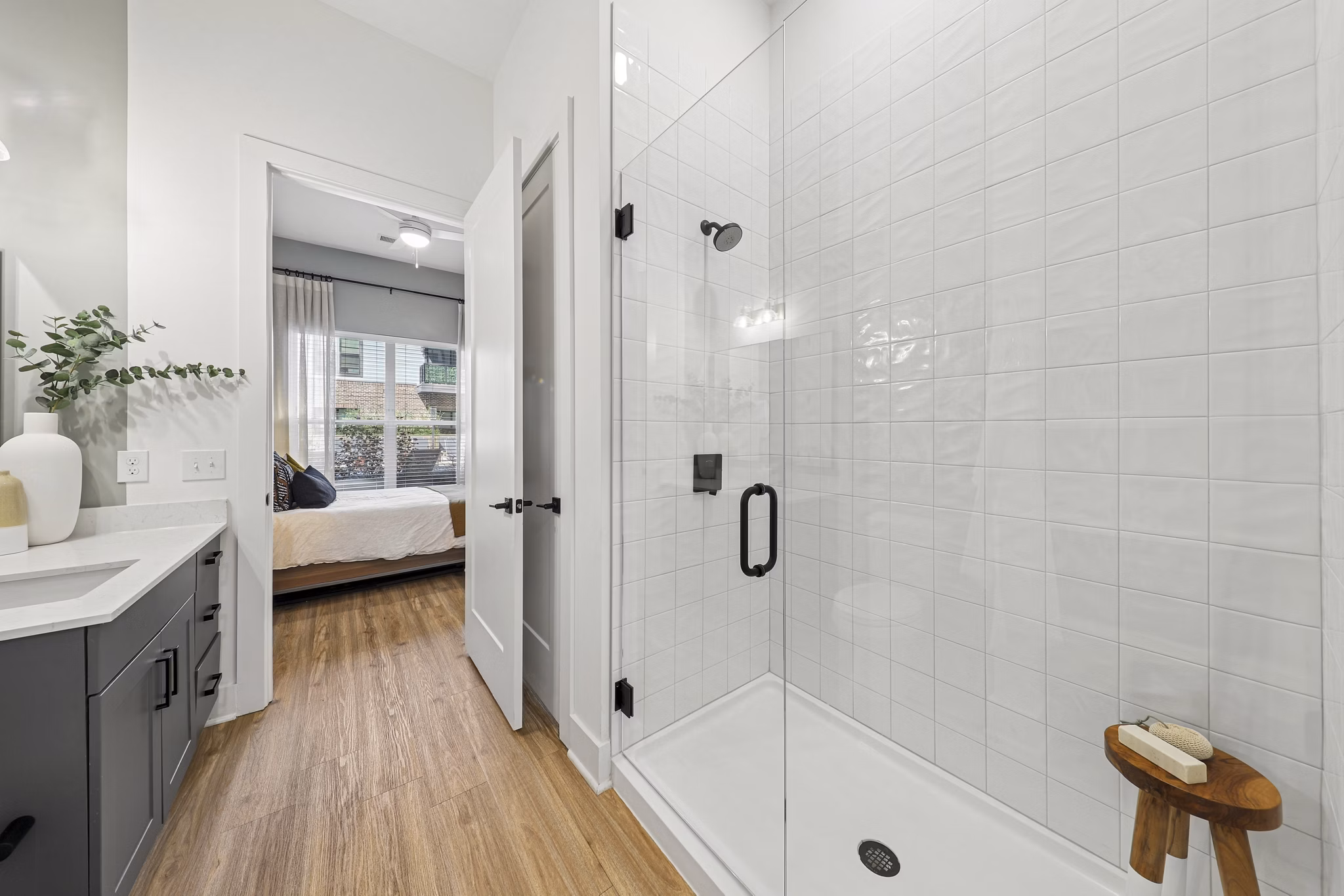 bathroom at The Boulevard at Grant Park Apartments