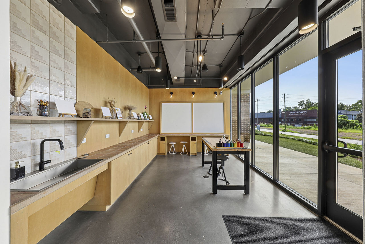 Work space at The Boulevard At Grant Park Apartments