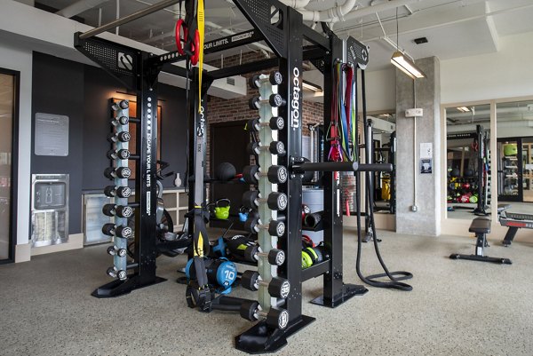 fitness center at The Boulevard at Grant Parka Apartments