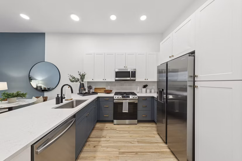 kitchen at The Boulevard at Grant Park Apartments