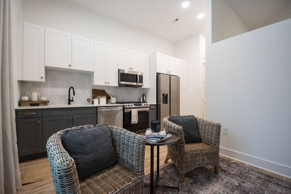 kitchen at The Boulevard at Grant Park Apartments