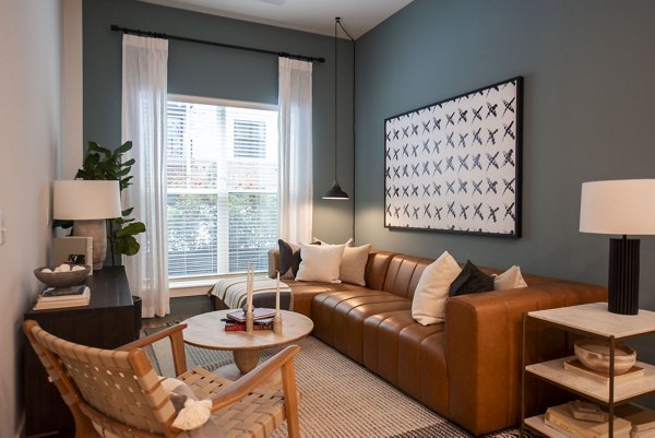 living room at The Boulevard at Grant Park Apartments