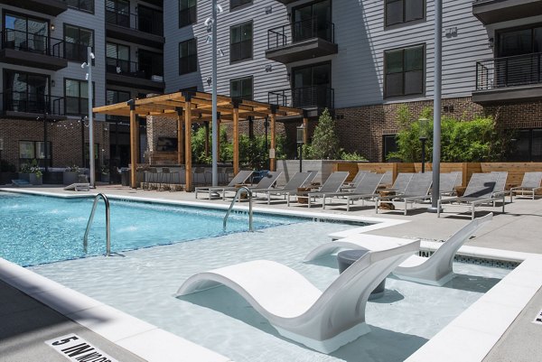Luxurious pool at The Boulevard at Grant Park Apartments, ideal for relaxation and leisure in a vibrant community setting