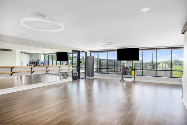 Modern fitness center featuring state-of-the-art equipment at Avidor Omaha Apartments