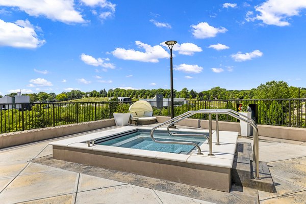 hot tub/jacuzzi at Avidor Omaha Apartments