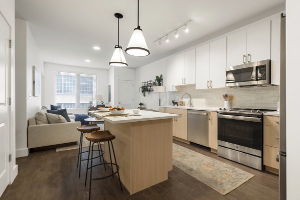 kitchen at The Hannah Apartments 