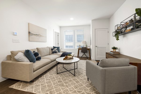 living room at The Hannah Apartments 