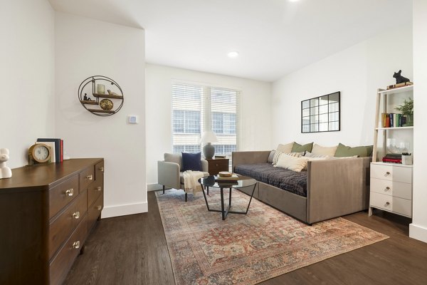 living room at The Hannah Apartments 