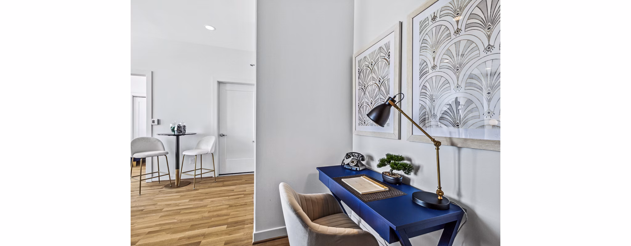 home office at The Treasury Apartments