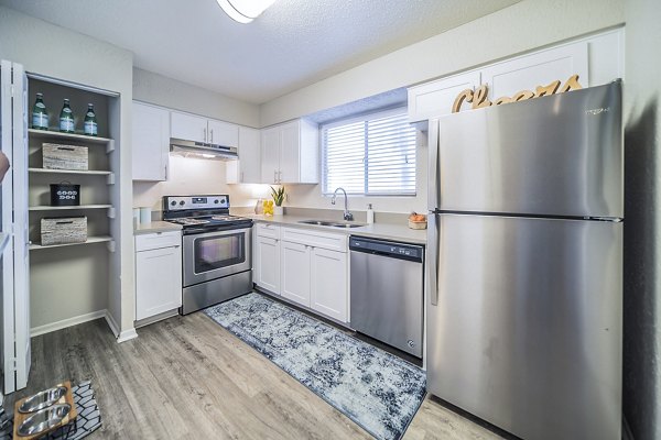 kitchen at Bay Cove Apartments