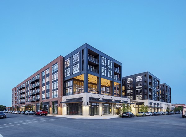 Otis Apartments: Sleek modern of luxury apartments in downtown showcasing architectural design