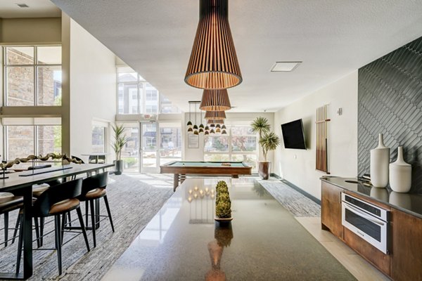 Modern clubhouse with sleek design at Heights at Interlocken Apartments