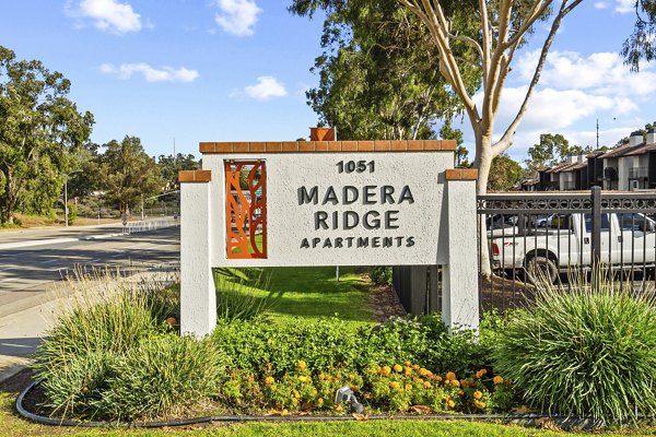 signage at Madera Ridge Apartments