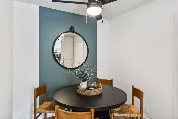 Elegant dining area with modern decor at Madera Ridge Apartments