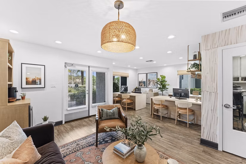 living room at Madera Ridge Apartments