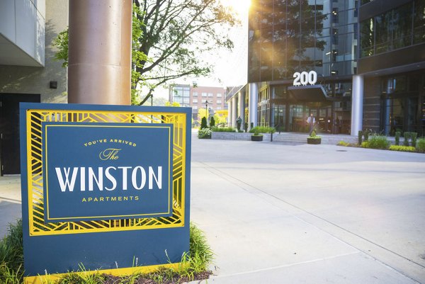 Winston Apartments: Elegant signage for luxury living