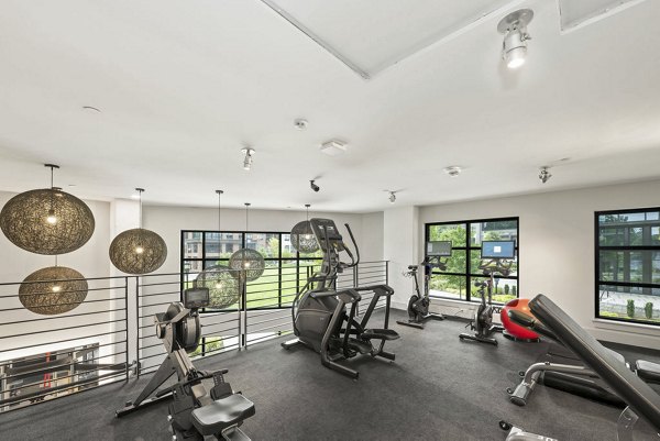 fitness center at The Winston Apartments