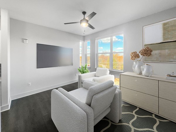 living room at The Winston Apartments