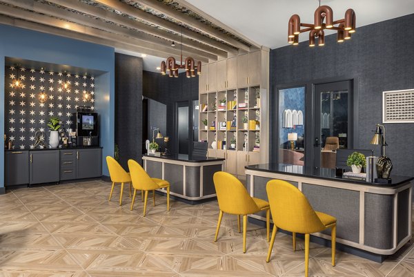 Modern clubhouse featuring luxury amenities at Broadstone Centennial Apartments