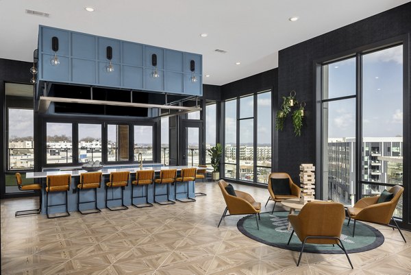 Stylish clubhouse with modern decor at Broadstone Centennial Apartments