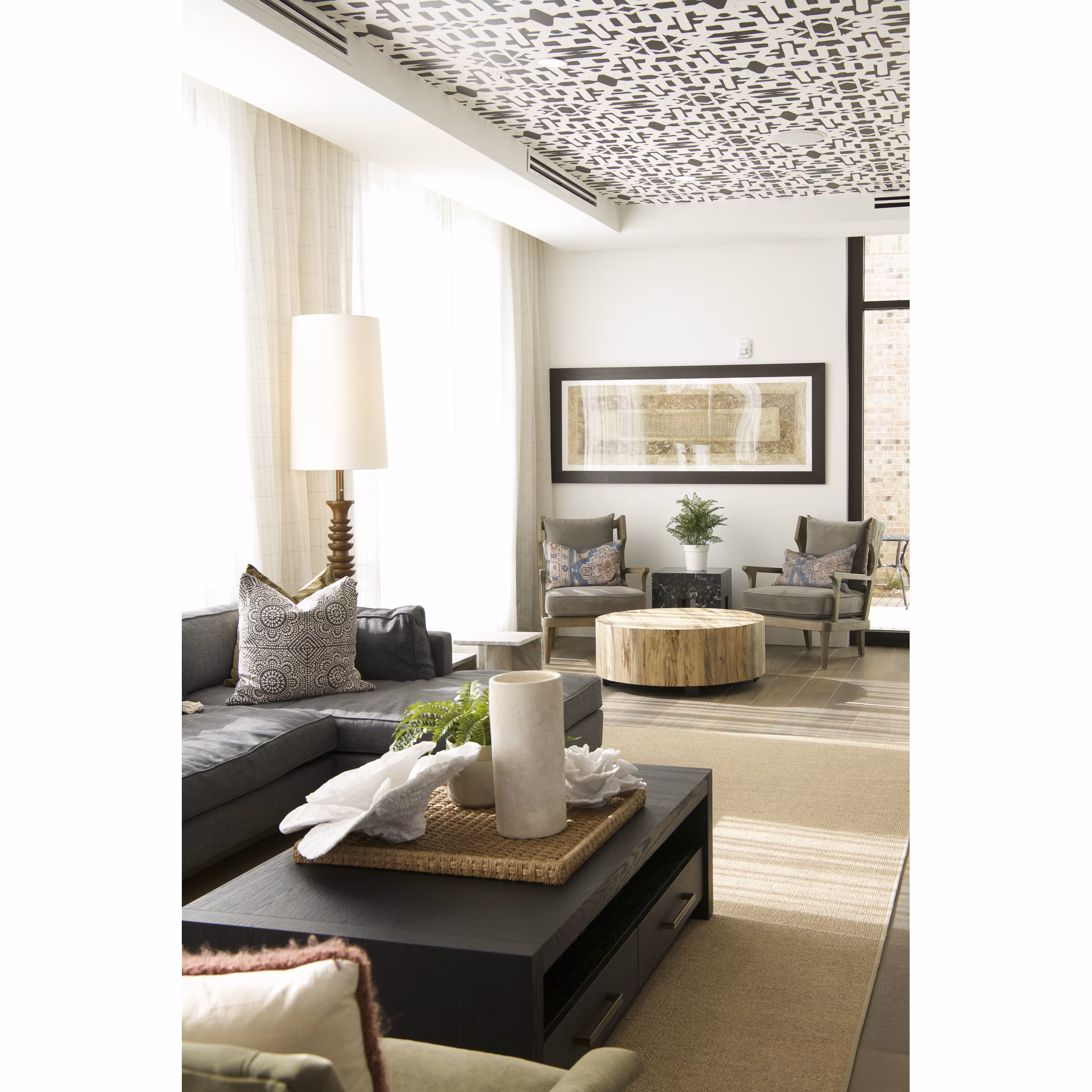 Luxurious clubhouse with modern design at Novel University Place Apartments offering premium social and recreational spaces