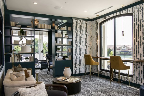 Elegant clubhouse with modern design at Novel University Place Apartments