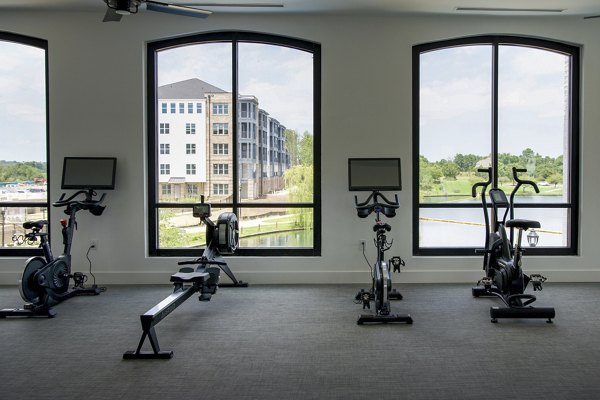 fitness center at Novel University Place Apartments