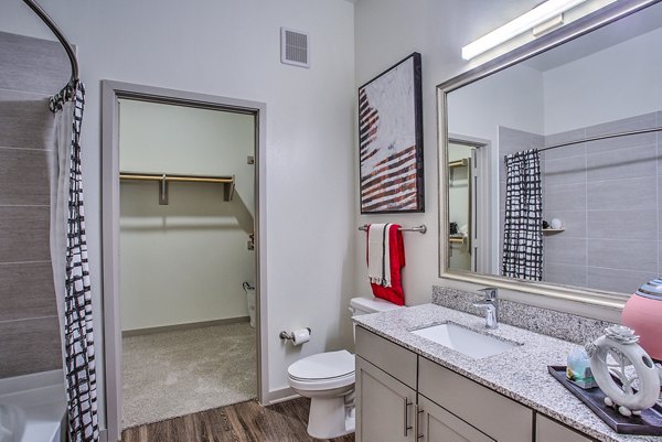 bathroom at McKinney Terrace Apartments