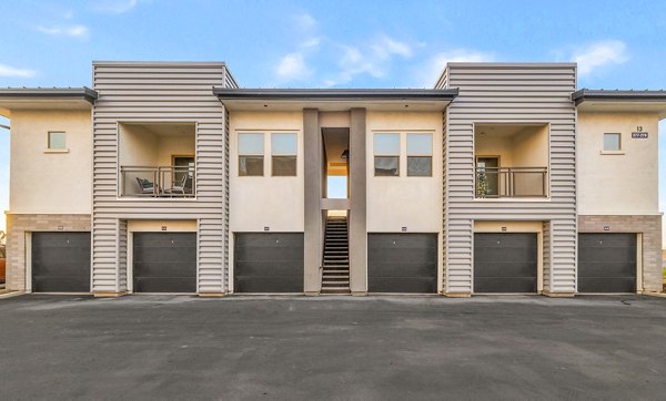 building exterior at The Premiere at Eastmark Apartments