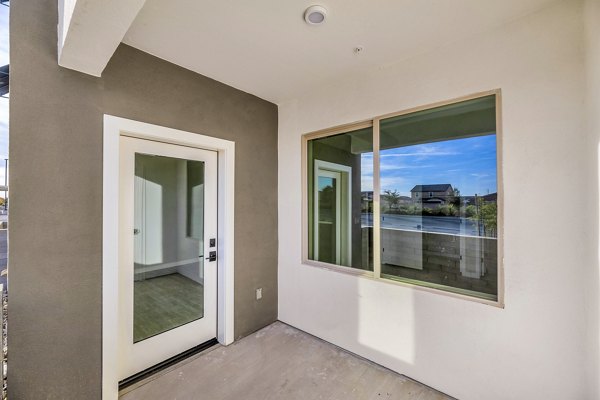 front patio entrance at The Premiere at Eastmark Apartments