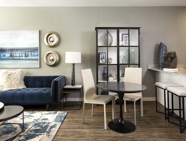 Dining area featuring contemporary decor at Parkside at Round Rock Apartments