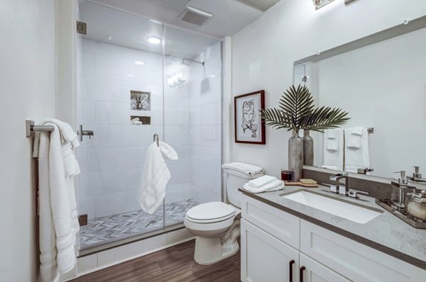 bathroom at Vineyard Apartments