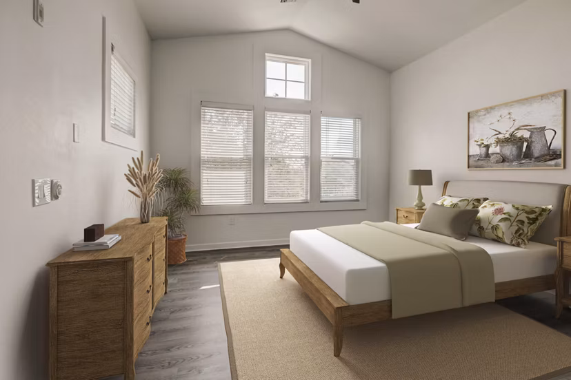 bedroom at The Trails at Timberline Apartments 