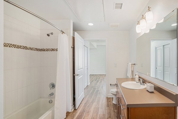 bathroom at The Trails at Timberline Apartments 