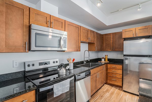 kitchen at The Trails at Timberline Apartments 