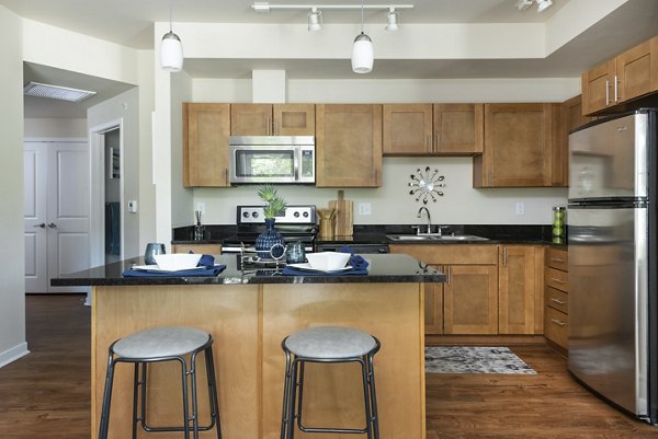 kitchen at The Trails at Timberline Apartments